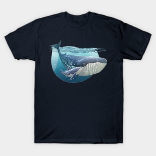 Humpback Whale Swimming with Baby Whale T-Shirt